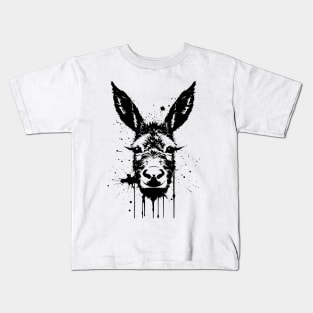 Miniature Donkey Stare Kids T-Shirt